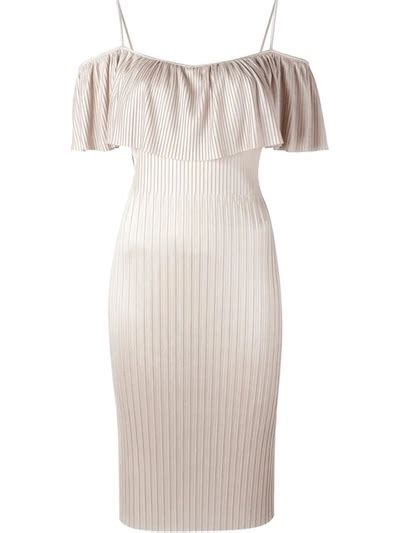 givenchy technical pleated dress